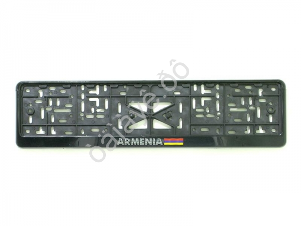 Рамка под номер с защёлкой серебро ARMENIA