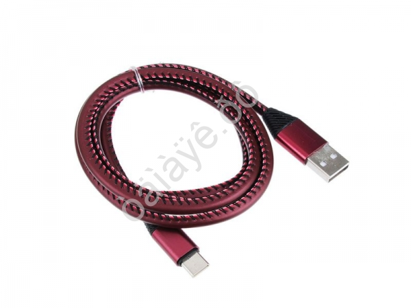 USB кабель  Type-C, 2A, 1м,FORZA премиум, пластик /1/10