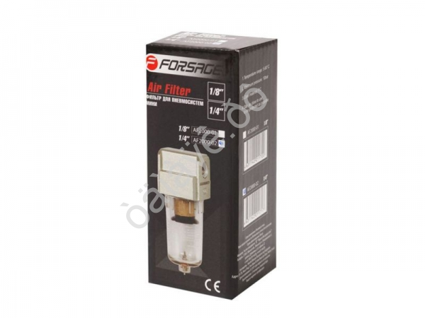Фильтр для пневмосистемы 1/8"(пропускная способность 600 л/мин давление max 10 bar. температура возд Forsage