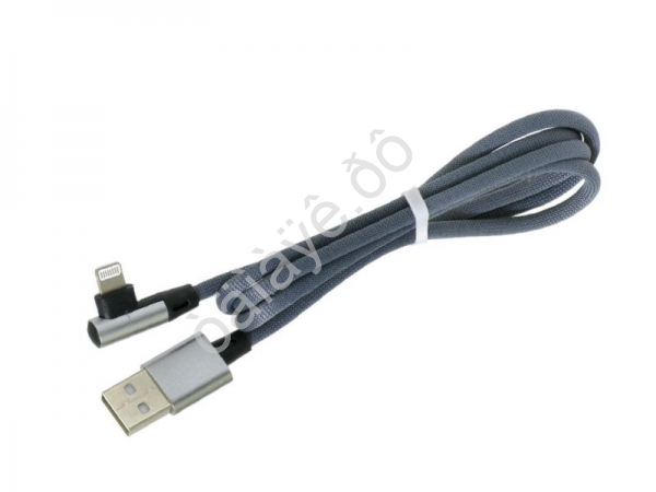 USB кабель  для APPLE Lightning  тканевый угловой 2А