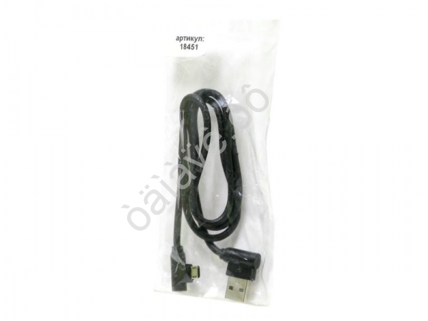 USB кабель  MicroUSB 1Ам под кожу угловой