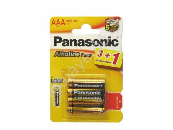 Батарейки  PANASONIC ALKALINE  ААА R03 /4/48/240