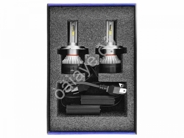 Светодиодные лампы MTF Light, серия MaxBeam, H19, 12V, 55W, 5000lm, 6000K, кулер, комплект.