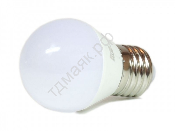 Лампа светодиодная "МАЯК" E27, 6W, 4000К, LED G45, AC 175-250V