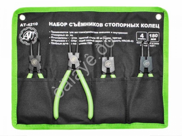 Набор съемников стопорных колец "АТ" 180мм 4пр. /1/12/24