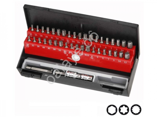 F4421C Набор вставок 1/2" ,3/8"  42пред  /10