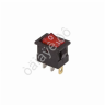Переключатель 12V 15A (3c) ON-OFF красный с подсветкой Mini/10