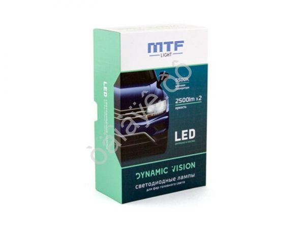 Светодиод MTF DYNAMIC  H4 5500K 28W 2500lm кулер /1