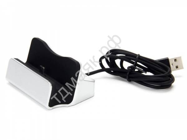 Док станция - зарядка, microUSB, 6x5см, 1А, 90см. FORZA /1/10