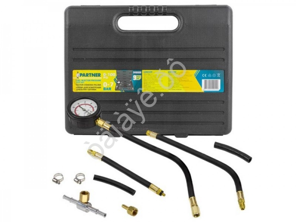Манометр для измерения давления топлива в комплекте с переходниками 9пр. Partner