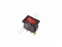 Переключатель 250V 6А (3с) ON-OFF красный с подсветкой Mini (RWB-206, SC-768) REXANT