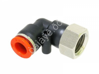 Фитинг цанговый пластик PU угловой 1/4 х 8 mm внутр. резьба