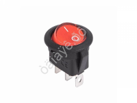 Переключатель 12V 20A (3c) ON-OFF красный с подсветкой/10