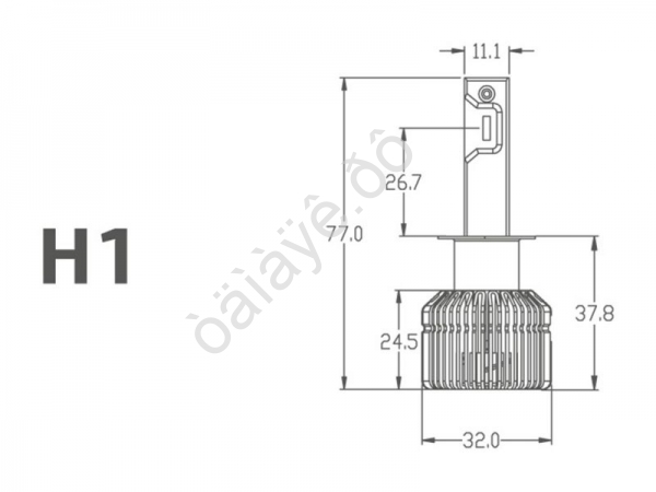 Светодиодные лампы MTF Light, серия ALL SEASONS LED, H1, 30W, 2500lm, 3000K, кулер, комплект.