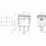 Выключатель клавишный 250V 6А (3с) ON-OFF красный с подсветкой Mini ВЛАГОЗАЩИТА (KCD1-201-4W) REXANT