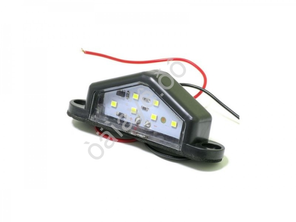 Подсветка номера 6 LED 12-30v 76мм черная 1/4