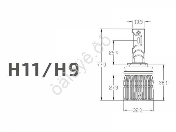 Светодиодные лампы MTF Light, серия ALL SEASONS LED, H11, 30W, 2500lm, 3000K, кулер, комплект.