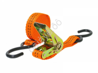 Стяжка груза шир. ленты  25мм, длиной 2,5м, с S-обр. крюками полиэстер МАЯКАВТО™  /1/20