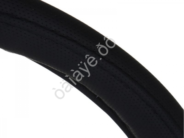 Оплётка на руль РОКОТ кожа PU, перфорация, размер 38 см, черный