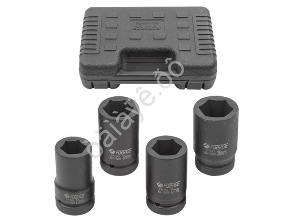 Набор головок ударных глубоких 4пр.,1"(6-гр)(27,32,33,36мм),в кейсе Forsage