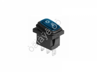 Переключатель 250V 6А (3с) ON-OFF синий  с подсветкой  Mini ВЛАГОЗАЩИТА REXANT