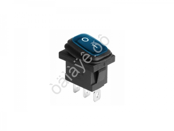 Переключатель 250V 6А (3с) ON-OFF синий  с подсветкой  Mini ВЛАГОЗАЩИТА REXANT
