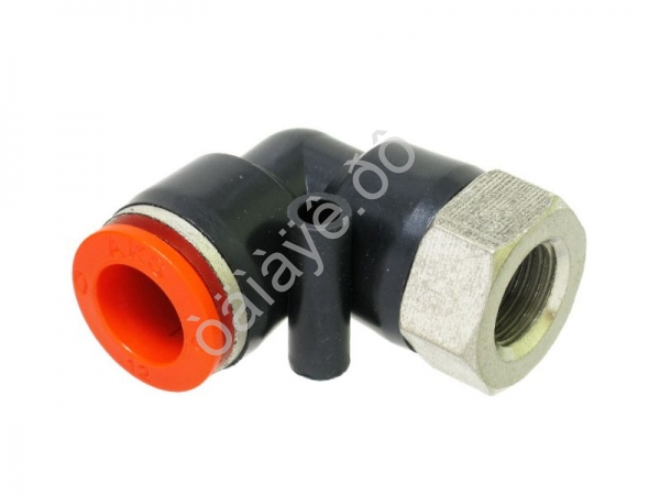 Фитинг цанговый пластик PU угловой 1/4 х 12 mm внутр. резьба