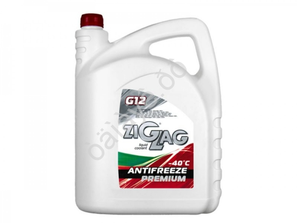 Антифриз красный "ZigZag Premium" G12 10 кг канистра 1/2/72 Антифриз красный "ZigZag Premium" G12 10 кг канистра 1/2/72