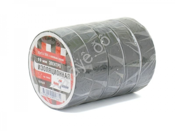 Изолента 19мм*20м "Klebebander" черная TIK906T /8/