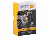 Светодиодные лампы MTF Light, серия ALL SEASONS LED, H3, 30W, 2500lm, 3000K, кулер, комплект.