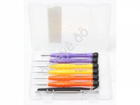 Набор отверток ювелирных для точных работ:PH1.5,2.5Y0.6TS0.8,1.2 ,H2.5 с держателем бит (8пр.)в плас BaumAuto