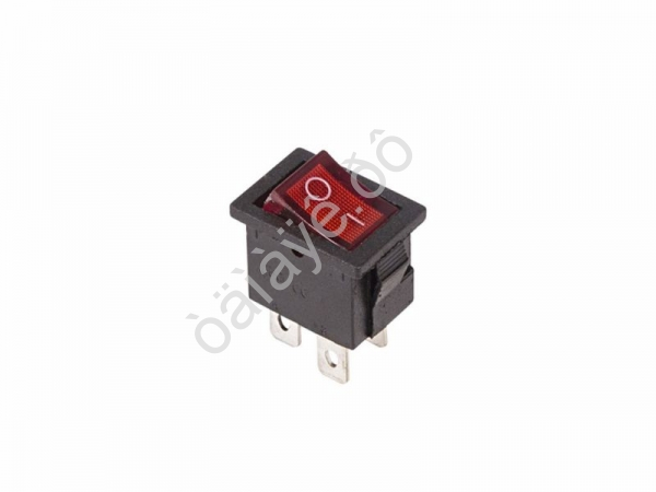 Переключатель 250V 6А (4с) ON-OFF красный с подсветкой Mini (RWB-207, SC-768) REXANT