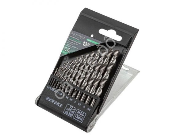 Сверла по металлу, набор 13пр. (1.5-6.5мм) RockFORCE