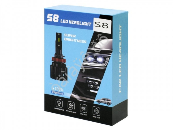 Светодиод 12-32V S8 H27(880) 6500K