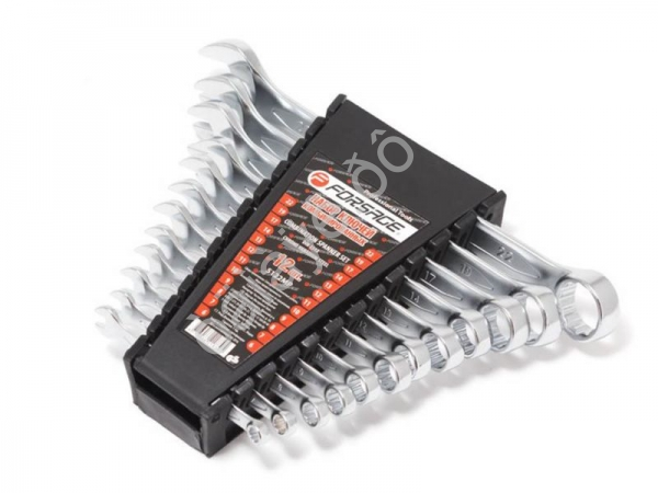 Набор ключей комбинированных 12пр. (6-14, 17,19, 22мм) в пласт.держателе Forsage Набор ключей комбинированных 12пр. (6-14, 17,19, 22мм) в пласт.держателе Forsage