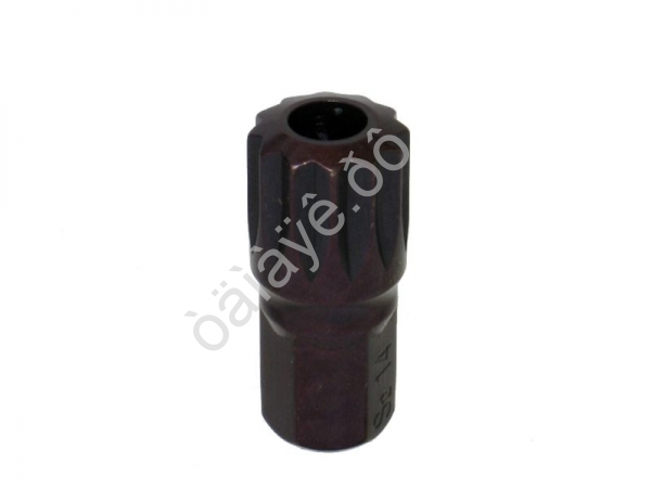 Бита М14 SPLINE, 12 лучей, L=30mm с отверстием МАЯКАВТО™ 1/10/50/500_