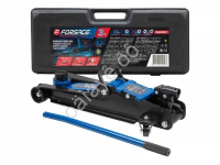 Домкрат подкатной гидравлический 3т (h min 85мм, h max 380мм) в кейсе Forsage