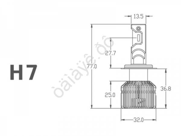 Светодиодные лампы MTF Light, серия ALL SEASONS LED, H7/H18, 30W, 2500lm, 3000K, кулер, комплект.