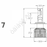 Светодиодные лампы MTF Light, серия ALL SEASONS LED, H7/H18, 30W, 2500lm, 3000K, кулер, комплект. Светодиодные лампы MTF Light, серия ALL SEASONS LED, H7/H18, 30W, 2500lm, 3000K, кулер, комплект.