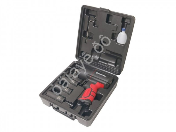 Пневмогайковерт ударный"Twin Hammer"с регулировкой усилия в облегченном корпусе 1/2"+набор головок(1 Forsage Пневмогайковерт ударный"Twin Hammer"с регулировкой усилия в облегченном корпусе 1/2"+набор головок(1 Forsage