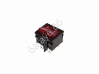 Переключатель 250V 6А (6с) ON-OFF красный с подсветкой ДВОЙНОЙ Mini (RWB-305) REXANT