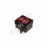 Переключатель 250V 6А (6с) ON-OFF красный с подсветкой ДВОЙНОЙ Mini (RWB-305) REXANT