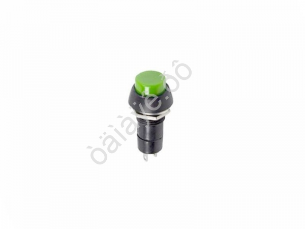 Кнопка 250v 1A(2c) ON-(OFF) без фиксации зелёная/10