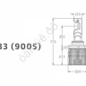 Светодиодные лампы MTF Light, серия ALL SEASONS LED, HB3 (9005), 30W, 2500lm, 3000K, кулер, к-кт.