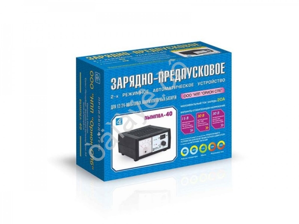 Зарядное устройство Вымпел-40(автомат, 0-20А, 12/24В, стрел.амперм)