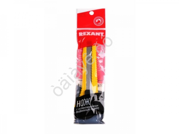 Нож с сегментированым лезвием REXANT 18 мм пластик 1/24