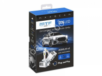 Светодиодные лампы MTF Light, серия MaxBeam, D3S, 85V, 35W, 4500lm, 6000K, кулер, комплект.