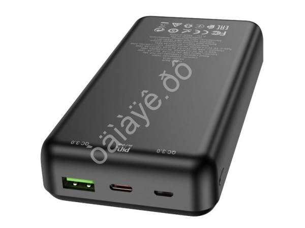Портативное зарядное устройство 20000Ah 1PD Type-C(20W)+1USB3.0 Quick Charger, черный HOCO J87A Hoco