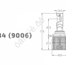 Светодиодные лампы MTF Light, серия ALL SEASONS LED, HB4 (9006), 30W, 2500lm, 3000K, кулер, к-кт.