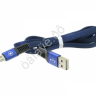 Дата-кабель универ. MicroUSB М5 (3Ам) тканевый плоский усиленный Дата-кабель универ. MicroUSB М5 (3Ам) тканевый плоский усиленный